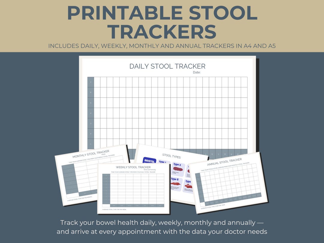 Daily Stool Tracker Printable | Bristol Stool Scale PDF | IBS IBD Bowel ...