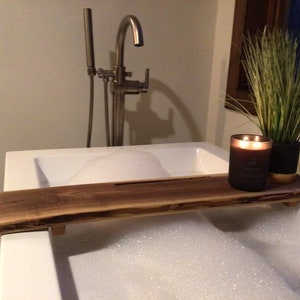 Live Edge Walnut Bath Tray