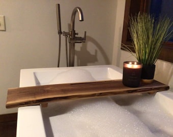 Live Edge Walnut Bath Tray