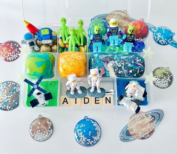 Personalized Space Exploration Playdough Kit Outer Space