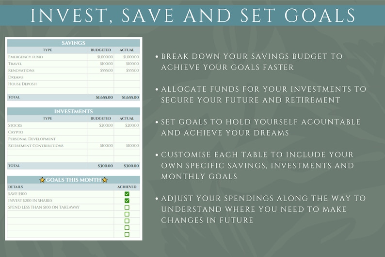 Monthly Budget Spreadsheet, Google Sheets Budget Spreadsheet, Simple ...