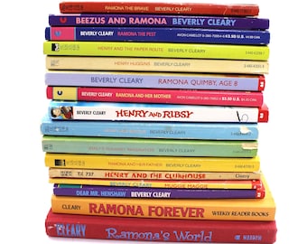 Large lot Beverly Cleary books - vintage, Ramona Quimby series, Henry Huggins, Muggie Maggie, Ribsy, Dear Mr. Henshaw