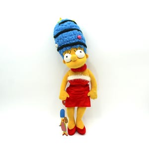 Vintage light-up Marge Simpson Christmas tree plush and figurine - stuffed, Simpsons, 90s TV shows, toys, Homer, Bart, Lisa, cartoons, 2003