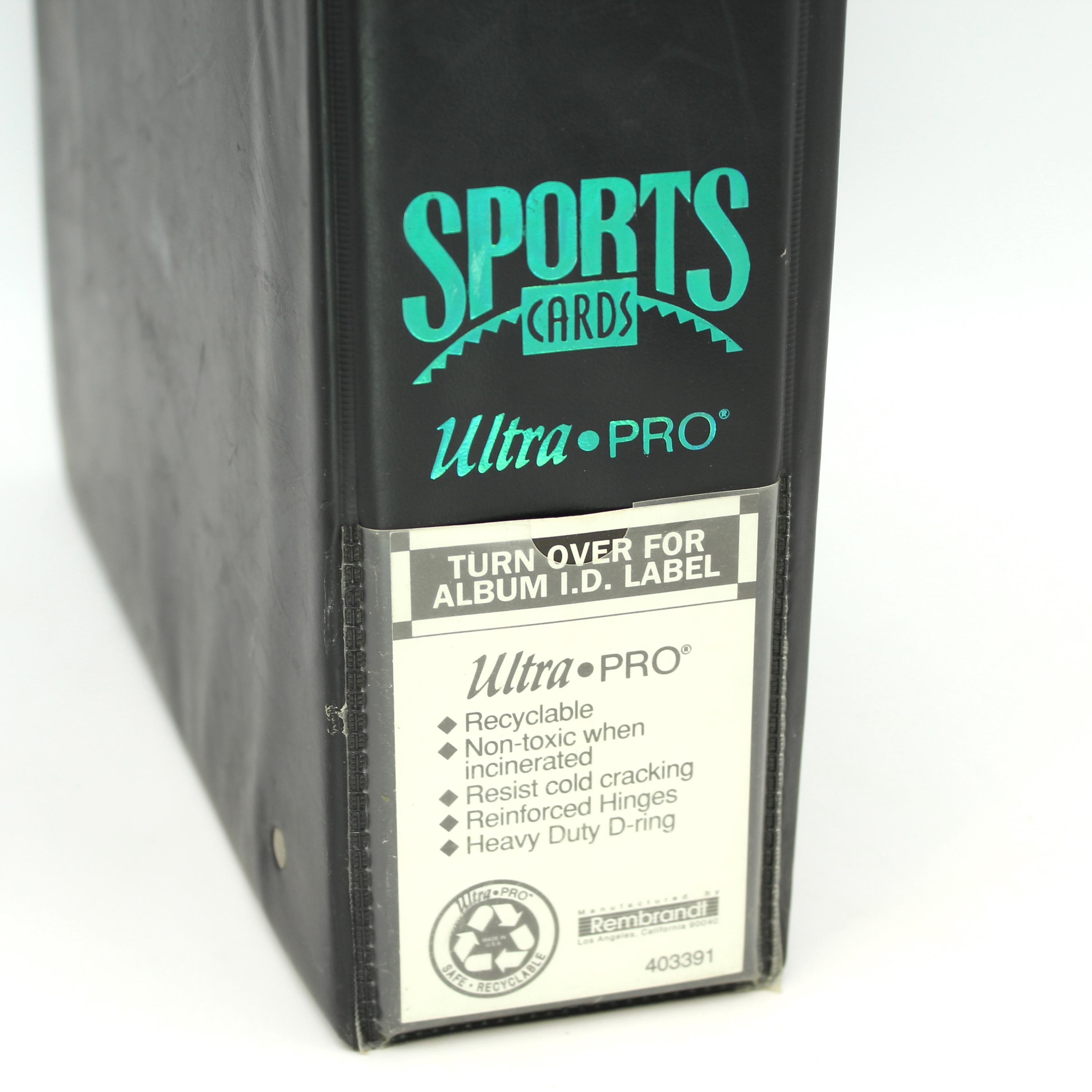 ultra pro football card binder Ultra Pro 3 Ring Football Black Binder