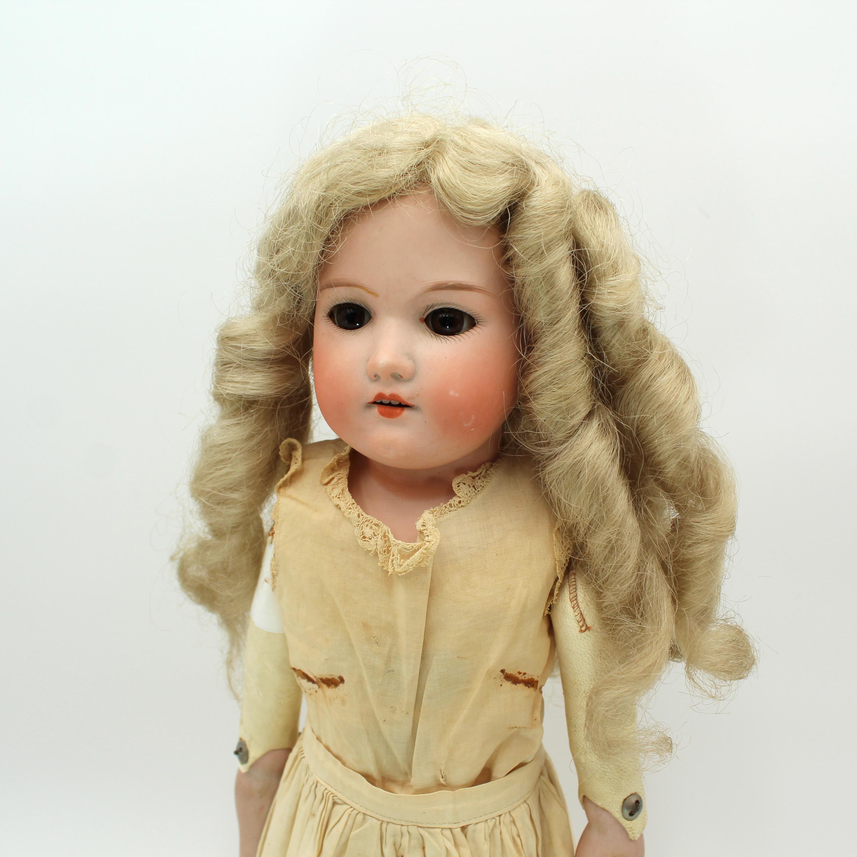 Antique Armand Marseille Bisque Porcelain Doll - Floradora, 1800s