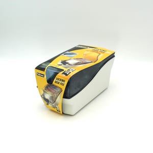 Never used! Vintage locking floppy disk holder - 3.5 inch disc, 3 1/2, small, 80s, key, computer accessories, desk decor, office, Fellowes