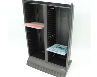 Funky 90s CD Tower - Vintage, Holder, Rack, Storage, Wood, Desktop