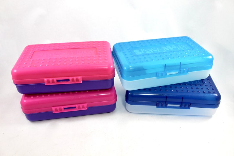 Spacemaker Box Plastic Kids YOUR CHOICE Vintage 1990s Spacemaker Pencil Box 90s School - Etsy