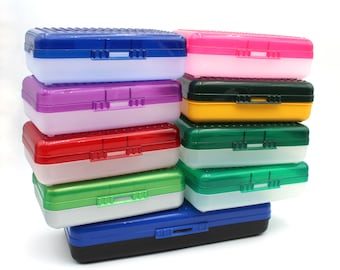 Small Hard Plastic Pencil Case