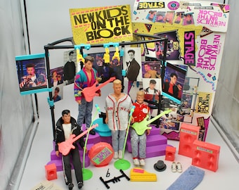 ミュージシャン pre-school Steak COTTON FIGURE Vintage New Kids on the Block Dolls and Stage - Boy Bands, 1980s