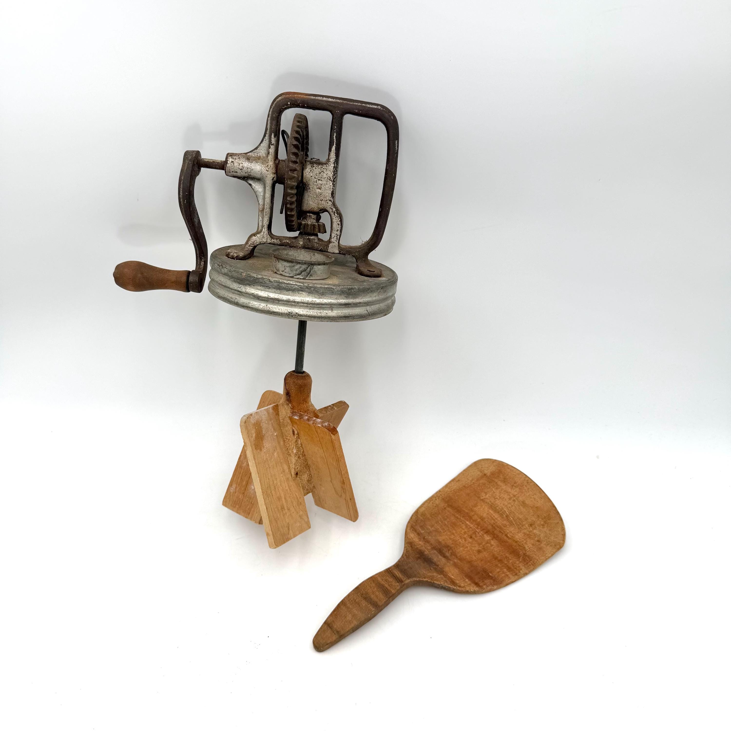 Antique Metal Butter Churn - Etsy