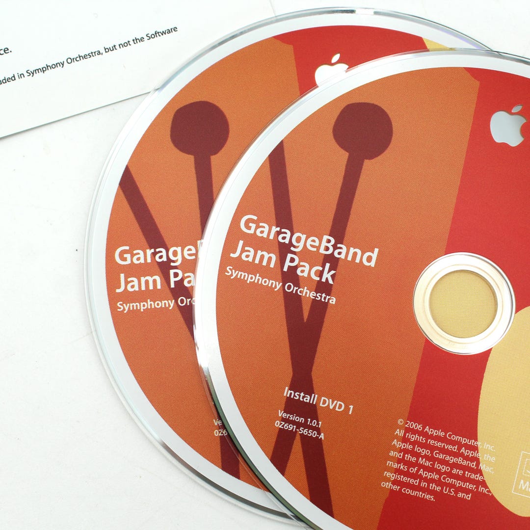 Vintage Garageband Jam Pack Symphony Orchestra Disks - Dvds Vintage Garageband Jam Pack Symphony Orchestra Disks - Dvds