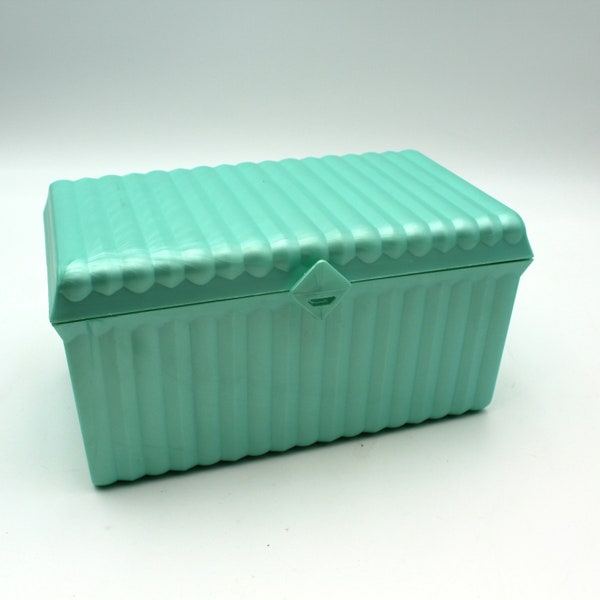 Turquoise 1980s or 1990s Sassaby makeup organizer - vintage, travel case, Model #107, similar to Caboodles