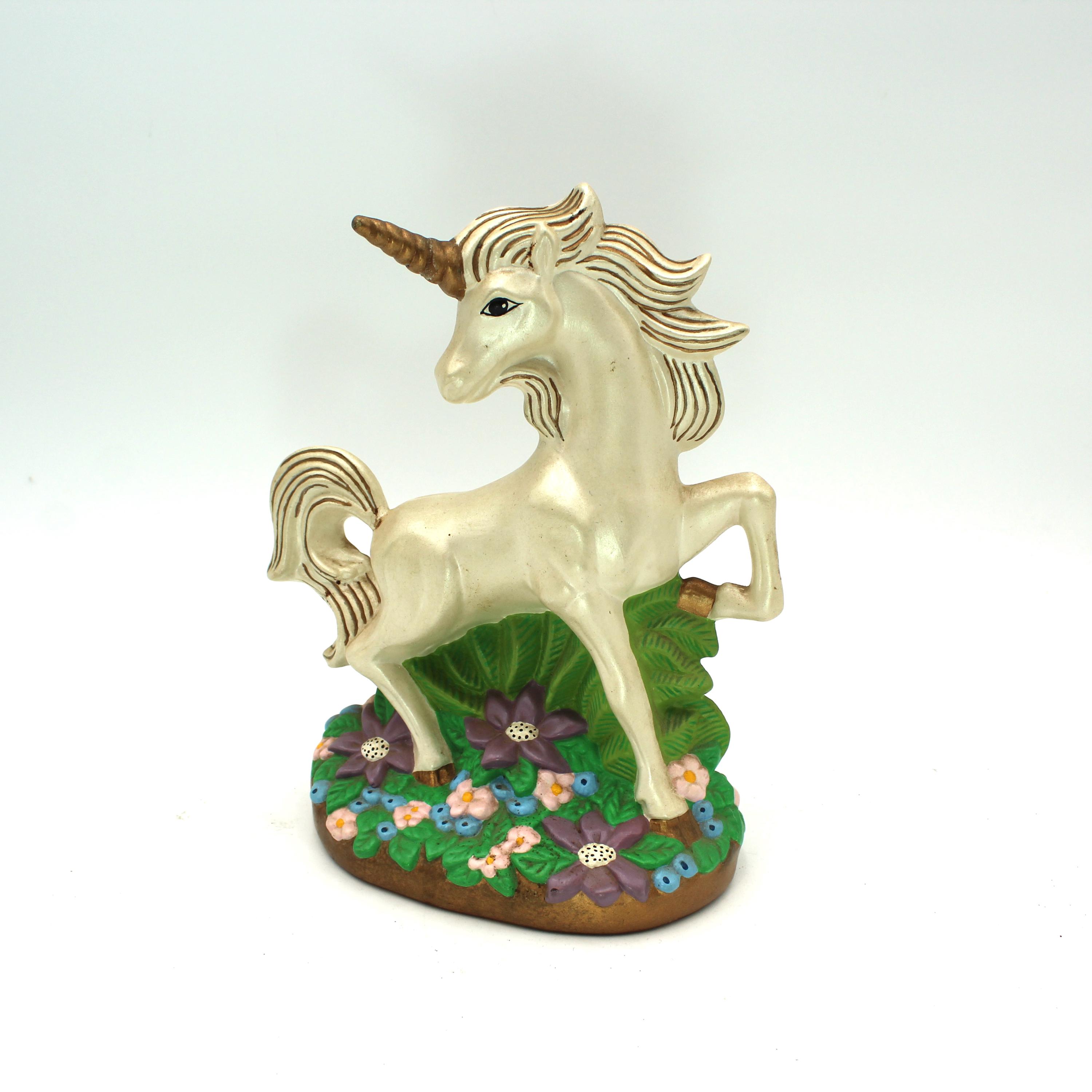 Porcelain White Unicorn With Gold Horn - Etsy