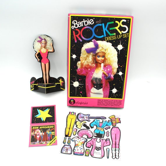 Vintage Barbie and the Rockers Colorforms - Mattel, 1980s, 80s