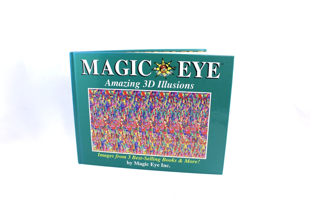 3 BOOKS IN ONE Vintage Magic Eye Book 3D Illusions by N.E. - Etsy