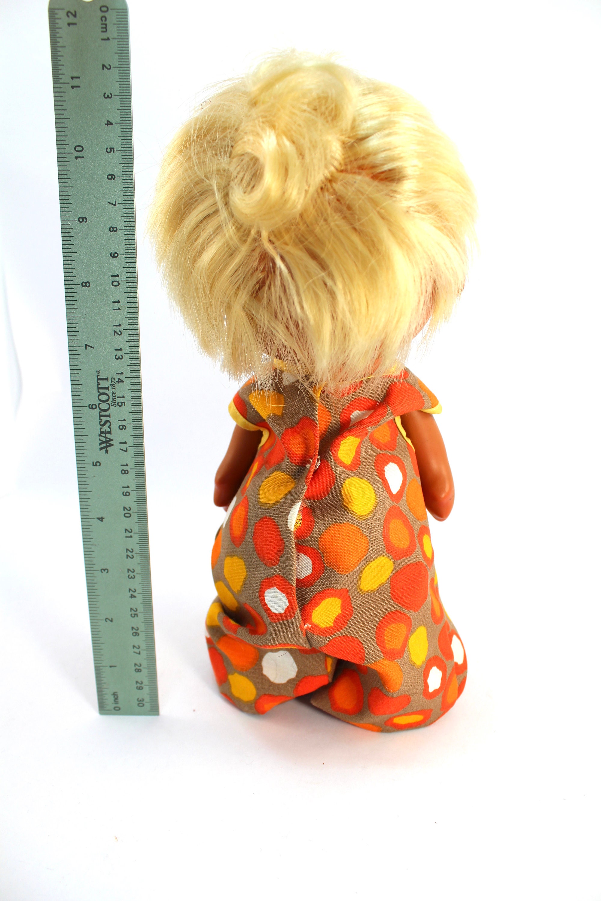 Vintage 1970s Sekiguchi Poppo-chan Vinyl Doll - Blonde