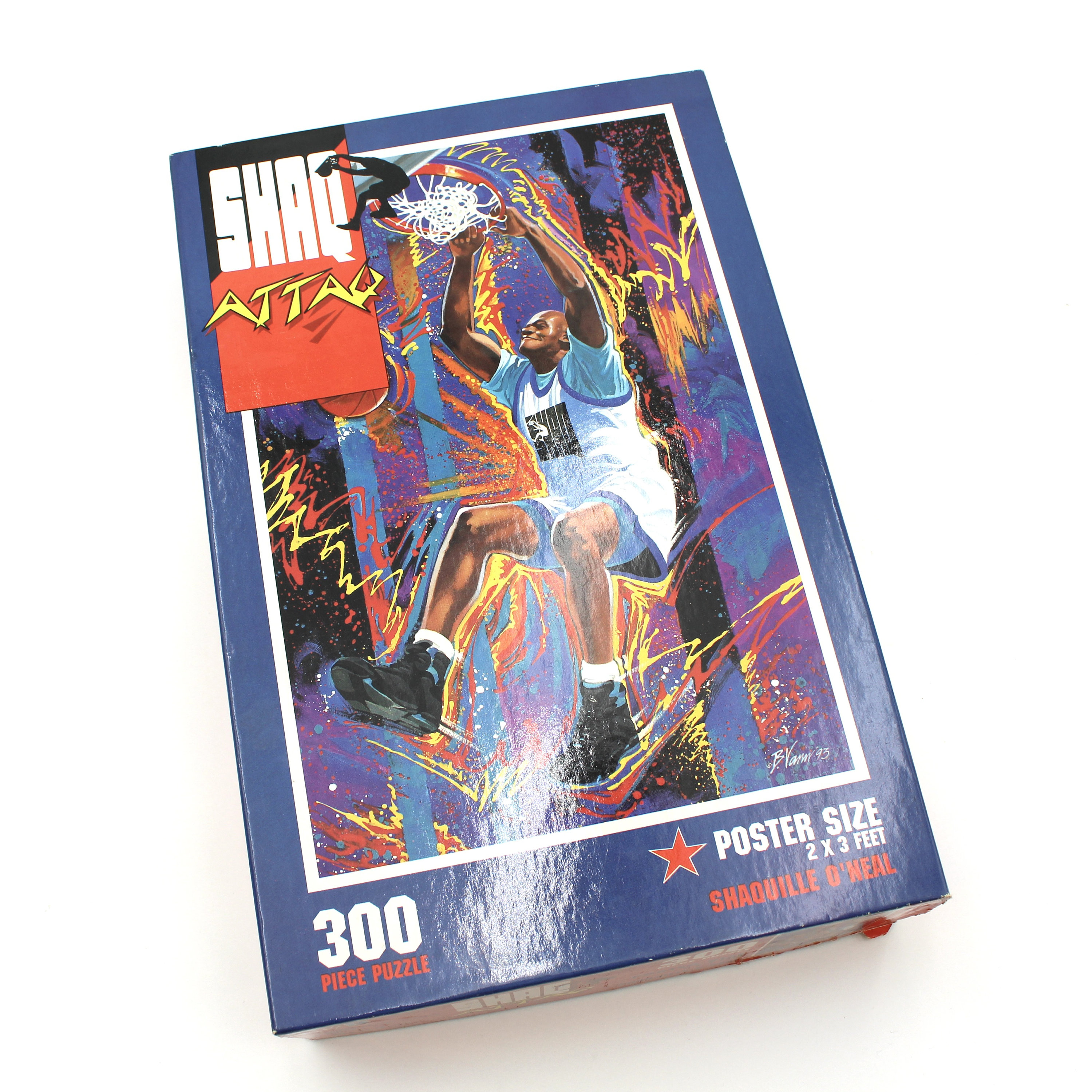 LARGE 1993 Shaq Attaq Floor Jigsaw Puzzle - Complete! Shaquille O