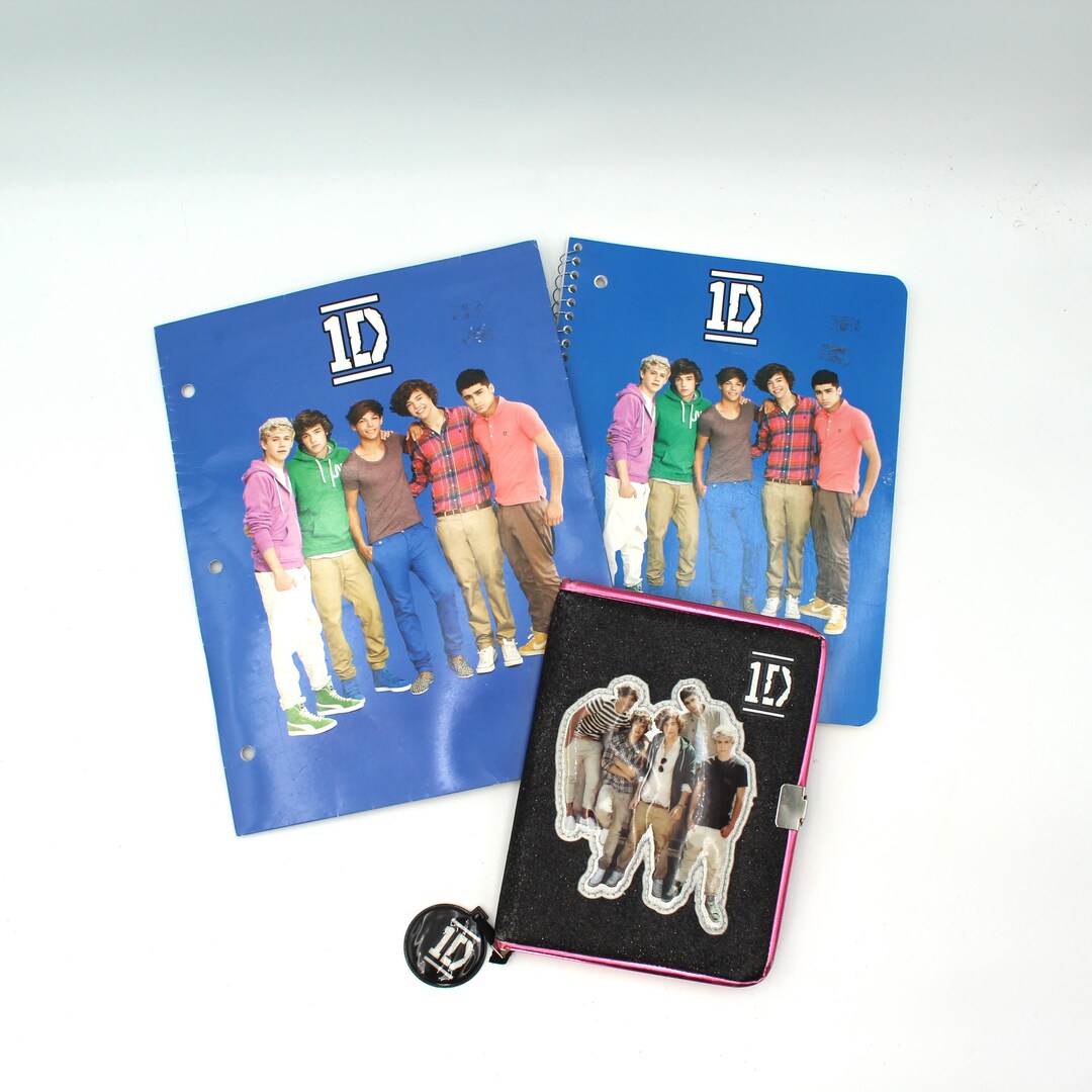 Vintage One Direction Notebook, Folder and Diary - 1D, Harry Styles ...