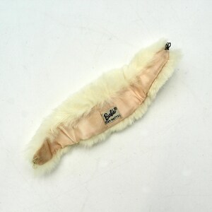 Vintage 1960s Mattel Barbie doll white rabbit fur stole - Enchanted Evening, clothes, accessories, shawl, wrap