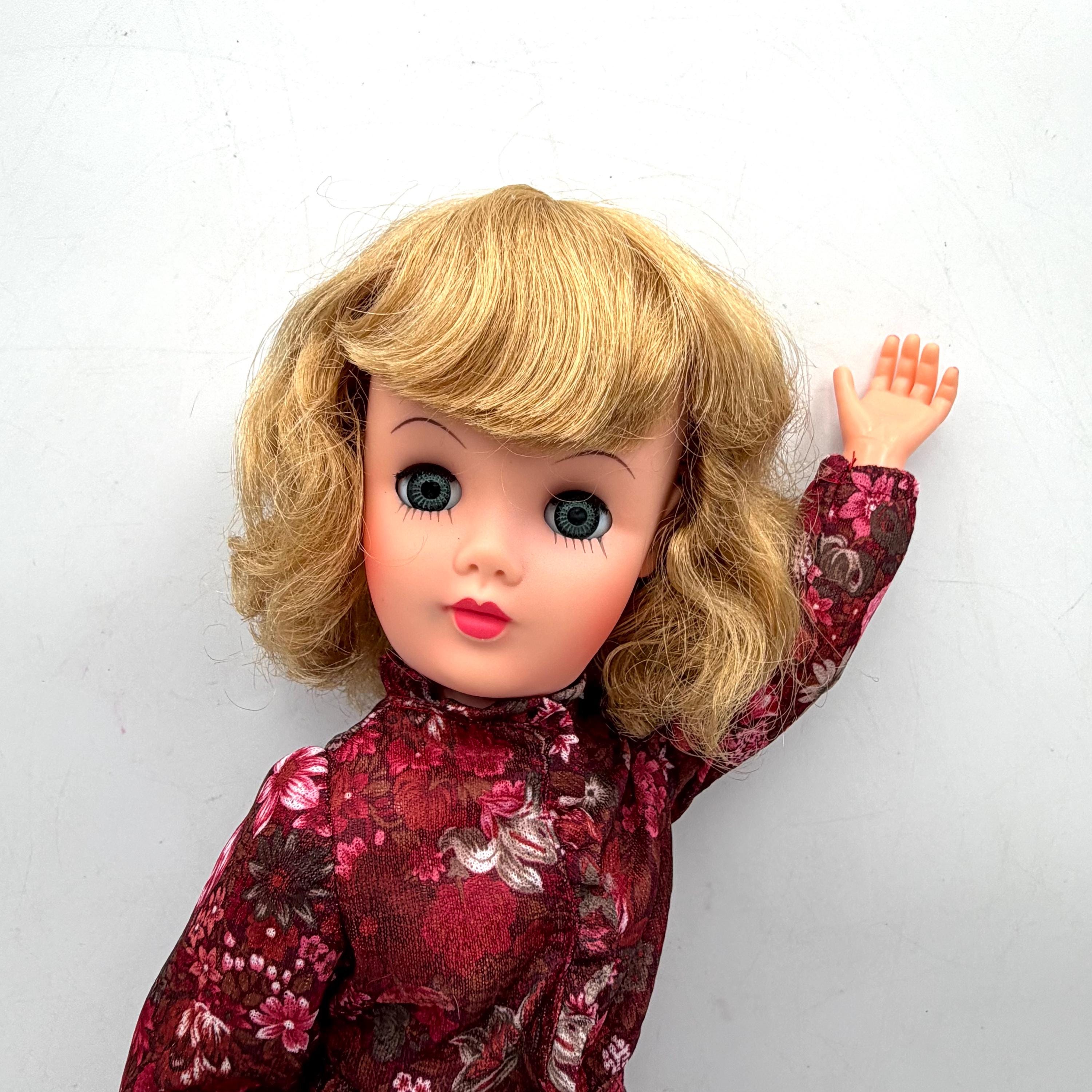 Vintage Mid-century Doll - Midcentury, Molded Plastic, Toys, 1950s