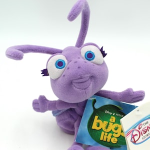 Vintage Disney Pixar A Bug&#39;s Life Princess Dot plush - stuffed animal, bean bag, beanie toy, Disney Store, 1998, 1990s cartoons, movie