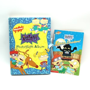 Vintage Nickelodeon Rugrats photo album and kids book - Nick Jr., Angelica Pickles, Tommy, Chuckie, 90s, 1990s, tv show, cartoon