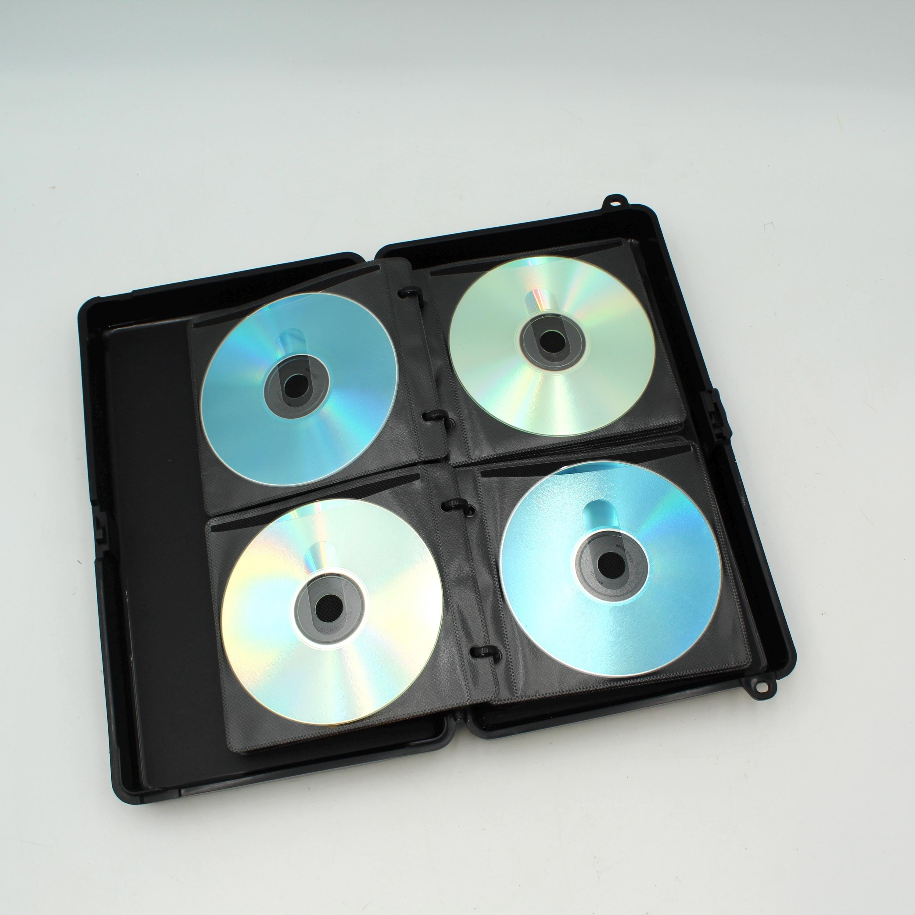 Vintage Black Metal Hardshell CD Case - Holder, 90s, Dvds, Storage