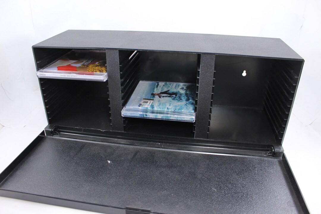 Sleek Laserline CD Holder Vintage Black Case 90s Dvds Etsy