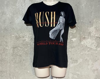 Vintage 1985 Rush Power Windows Tour Single Stitch Band T-shirt