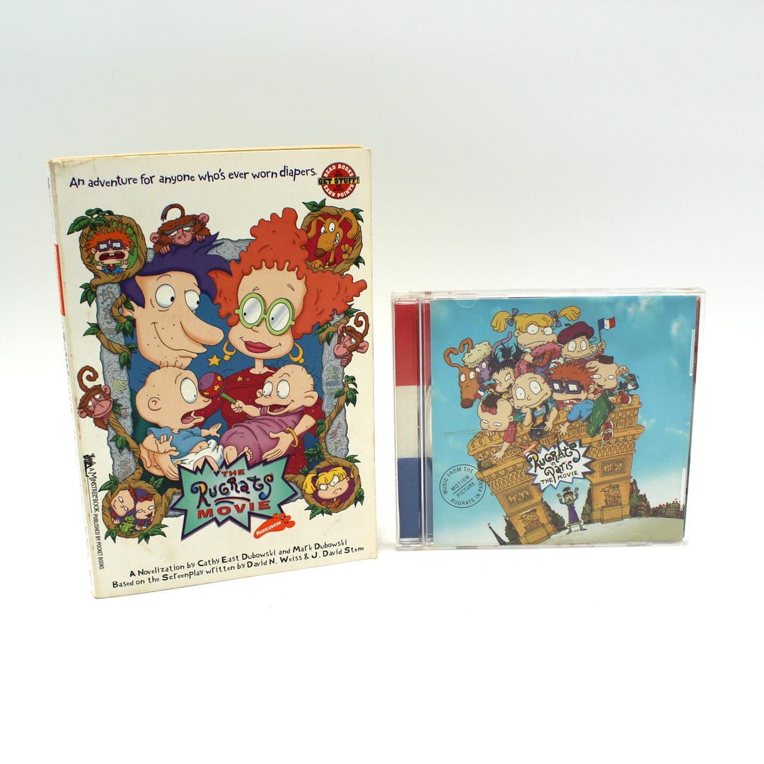 Vintage 1998 Nickelodeon the Rugrats Movie Book and 2000 Rugrats in ...