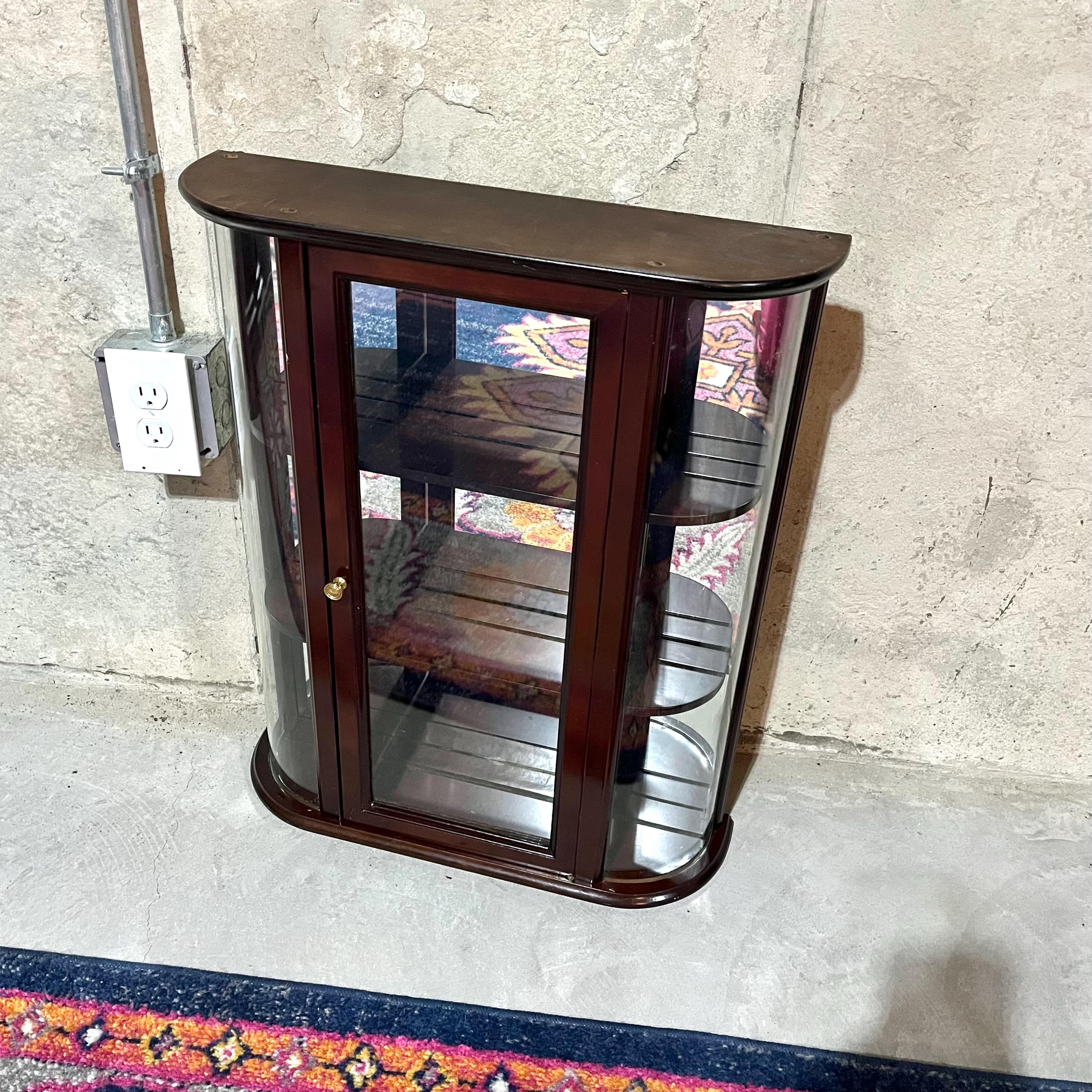 Vintage Bombay Company Wall Hanging Curio Cabinet - 1990s, Shelves