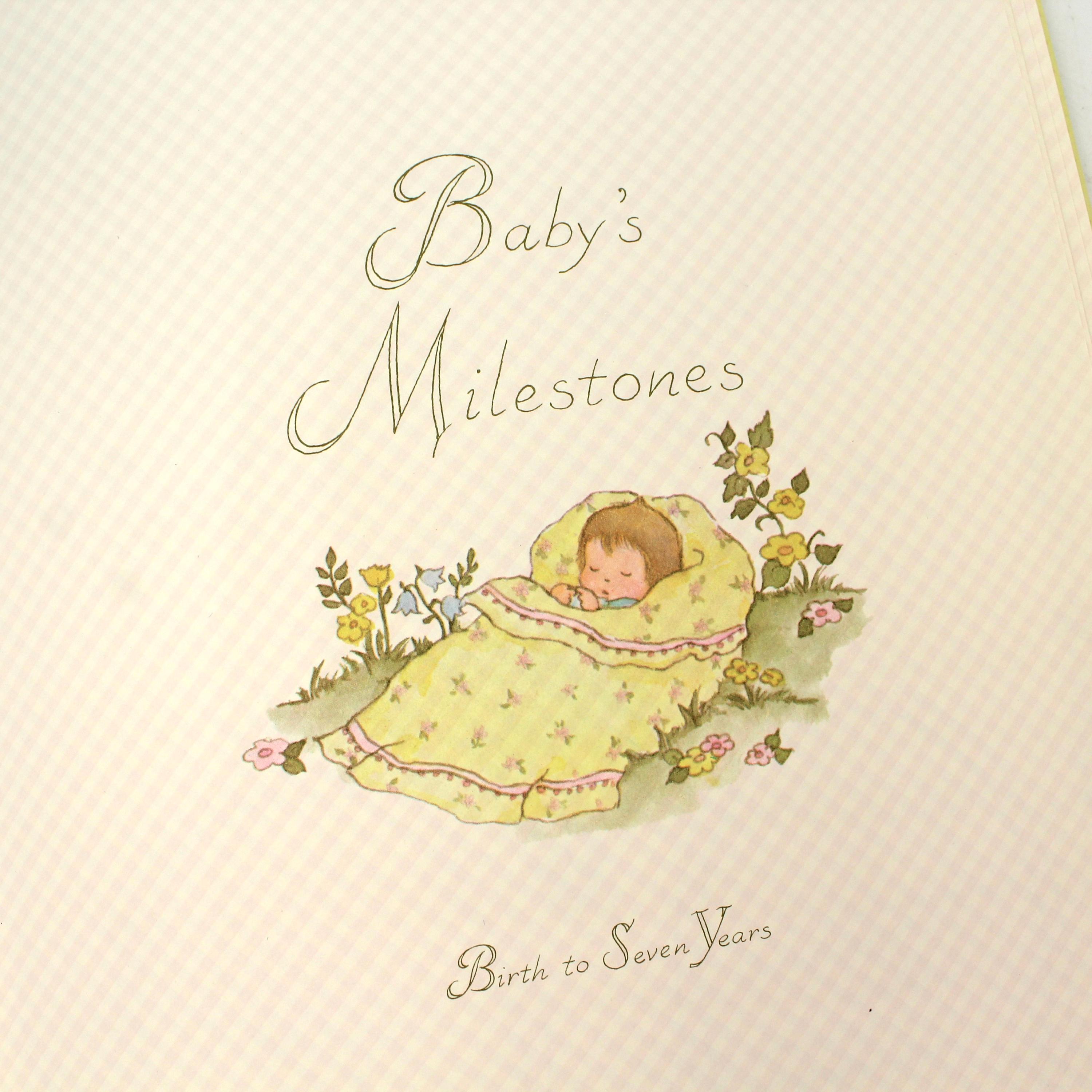 NEAR-MINT 1980s Baby Memory Book - Vintage, Baby's Milestones