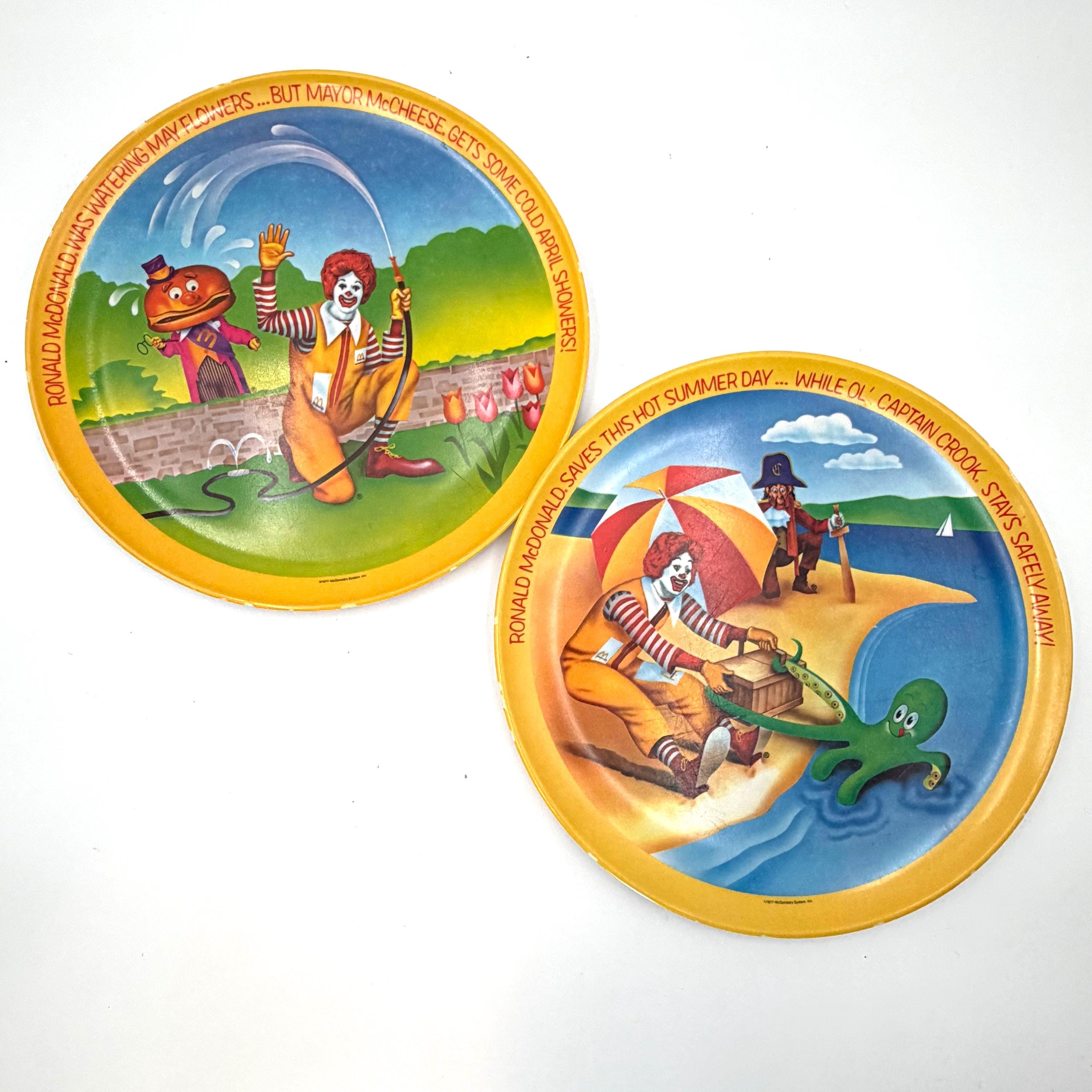 McDonald's / アクリルプレート Mcdonalds Plastic Plates - Etsy