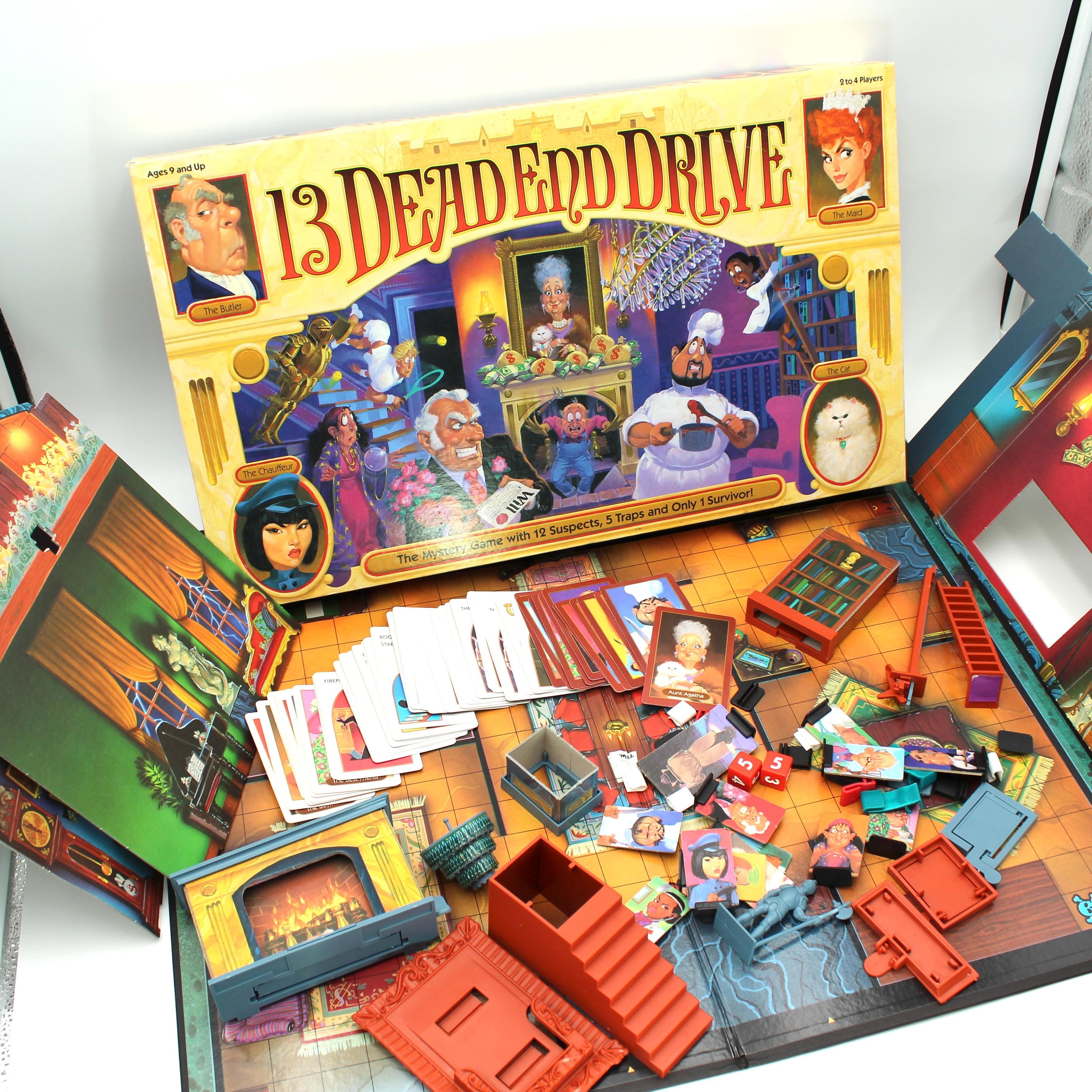 COMPLETE 1993 13 Dead End Drive Board Game - Milton Bradley