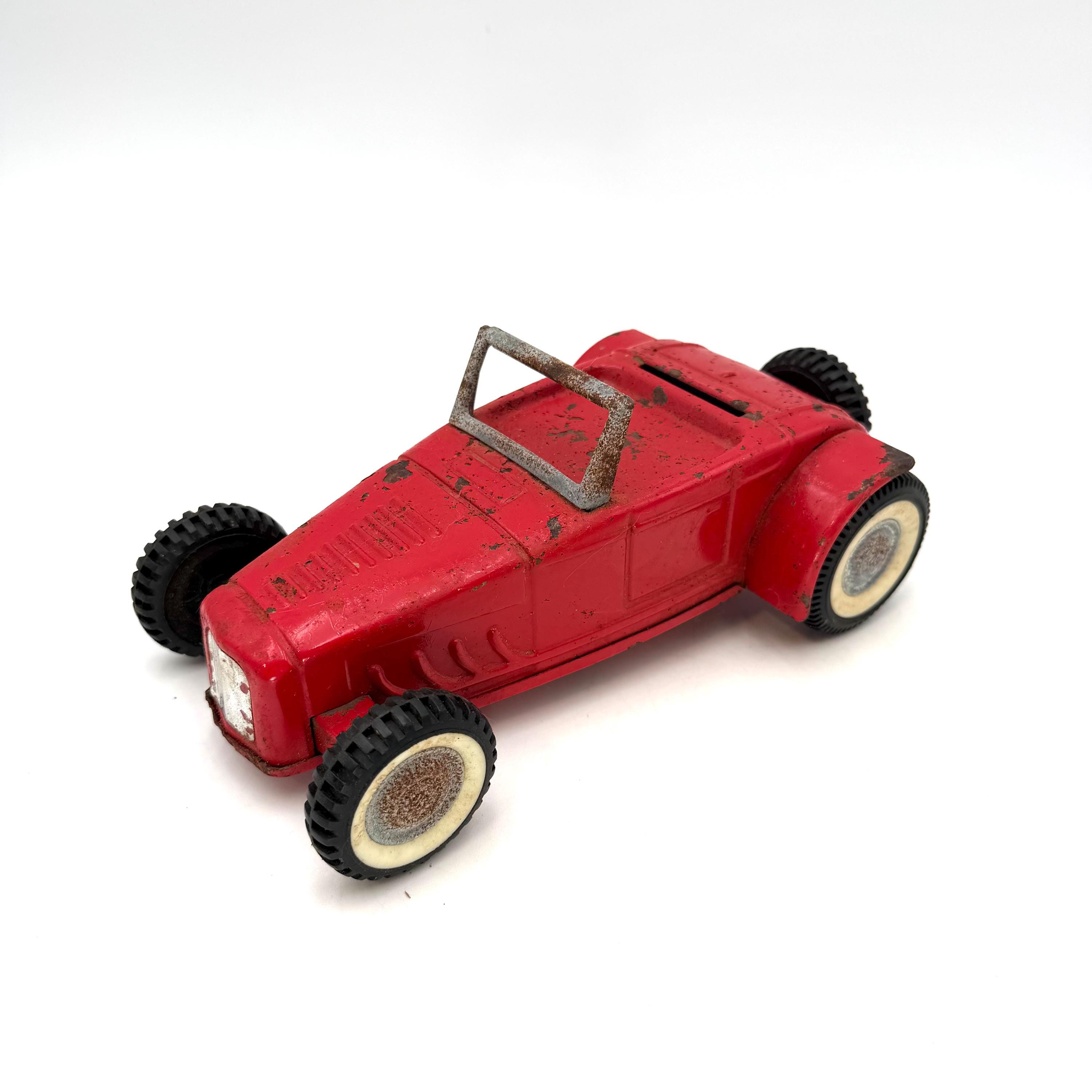 Vintage 1960s Nylint Red Pressed Steel '32 Ford Jalopy Roadster