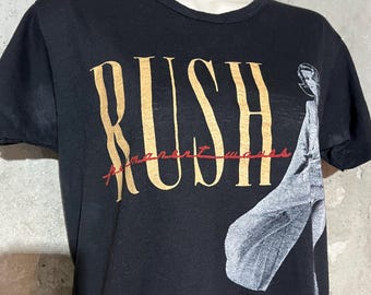 1980 Vintage Women's Small Rush Band Permanent Waves Tour Tee