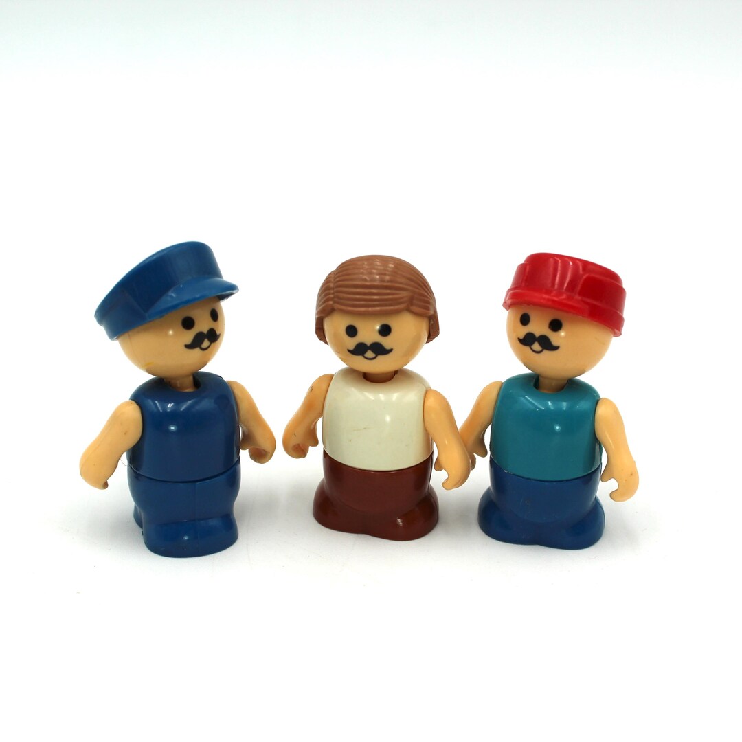 Cute Vintage Playskool Lil Playmates People 1990s, 90s, Men, Policeman