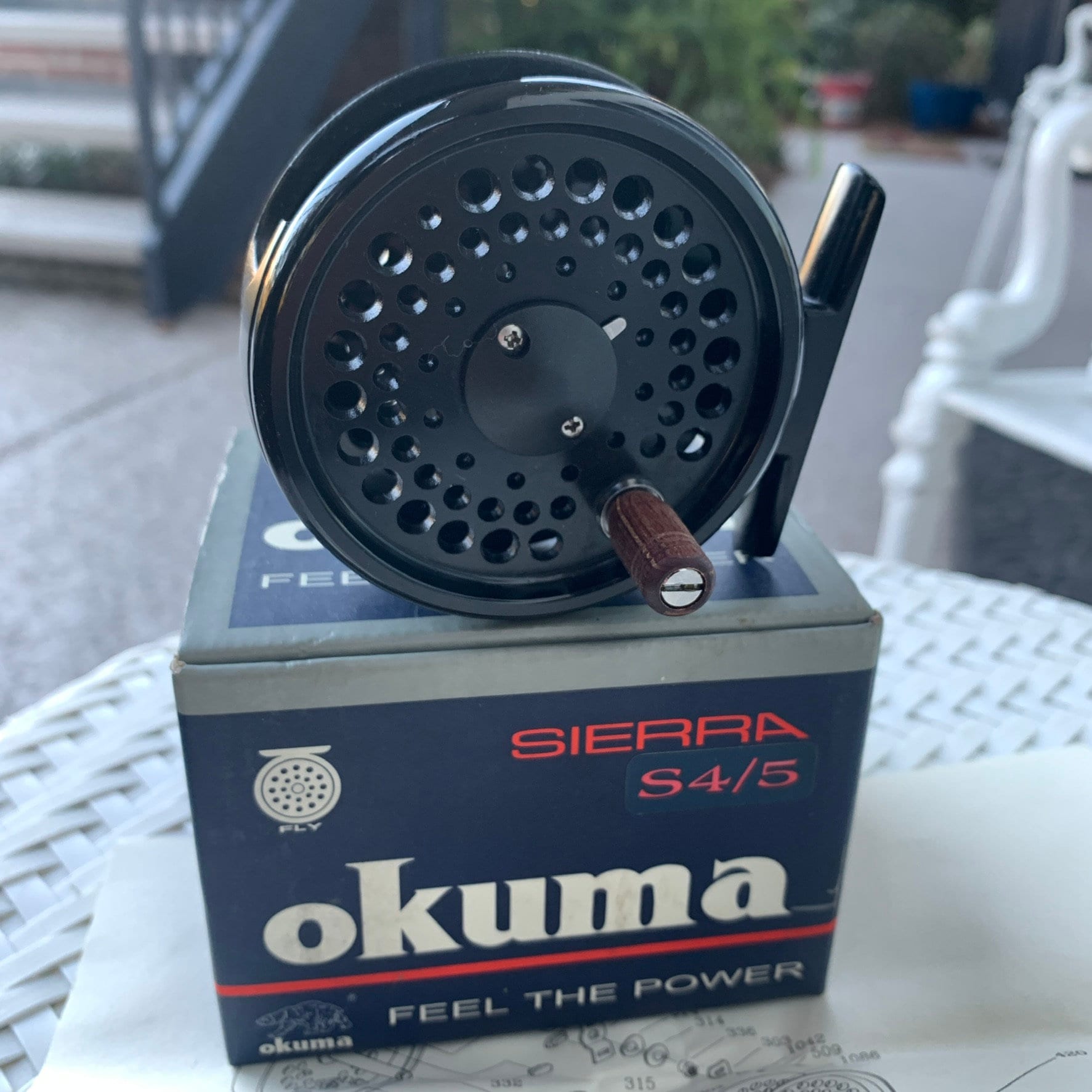 Okuma Sierra S4/5 Fly Reel W/ Box & Papers New Unused Nice 