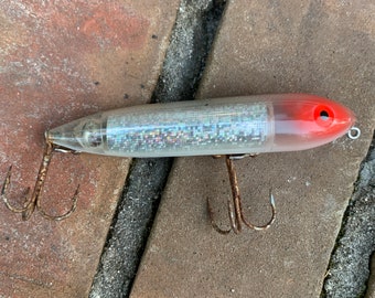 Vintage Heddon Crazy Crawler Rare Zink Eye Blk/ Wh With Vintage Heddon Crazy Crawler Rare Zink Eye Blk/ Wh With