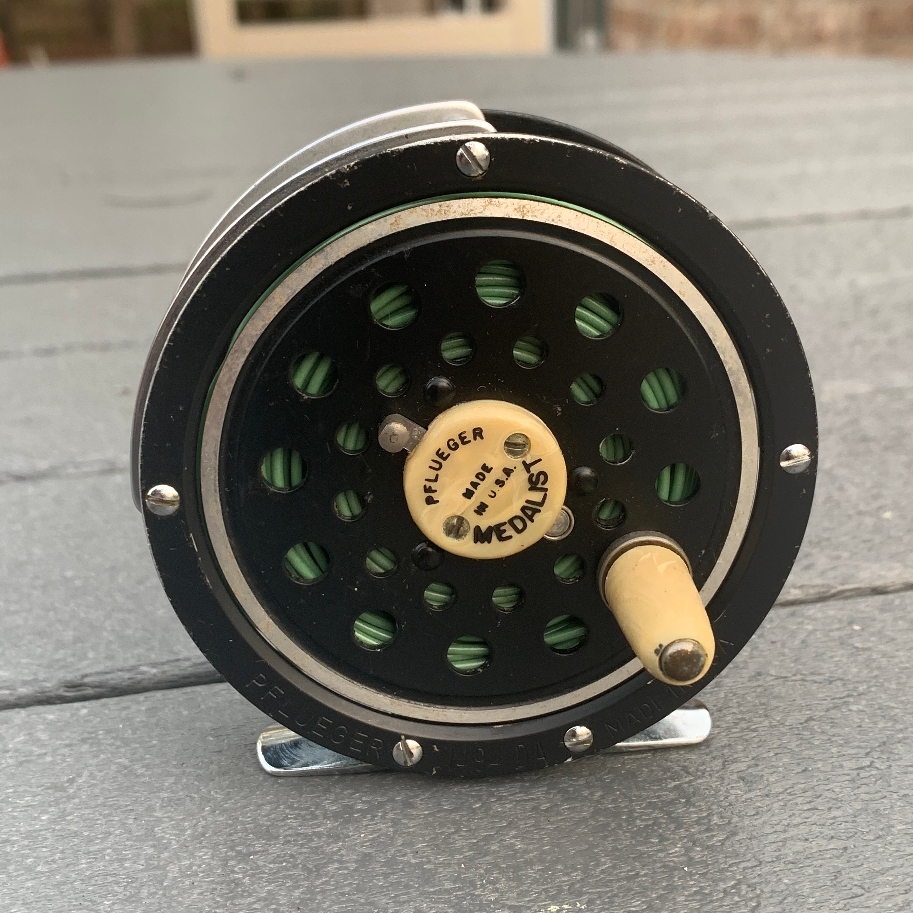 Vintage Fly Fishing Reel Stock Photo - Download Image Now