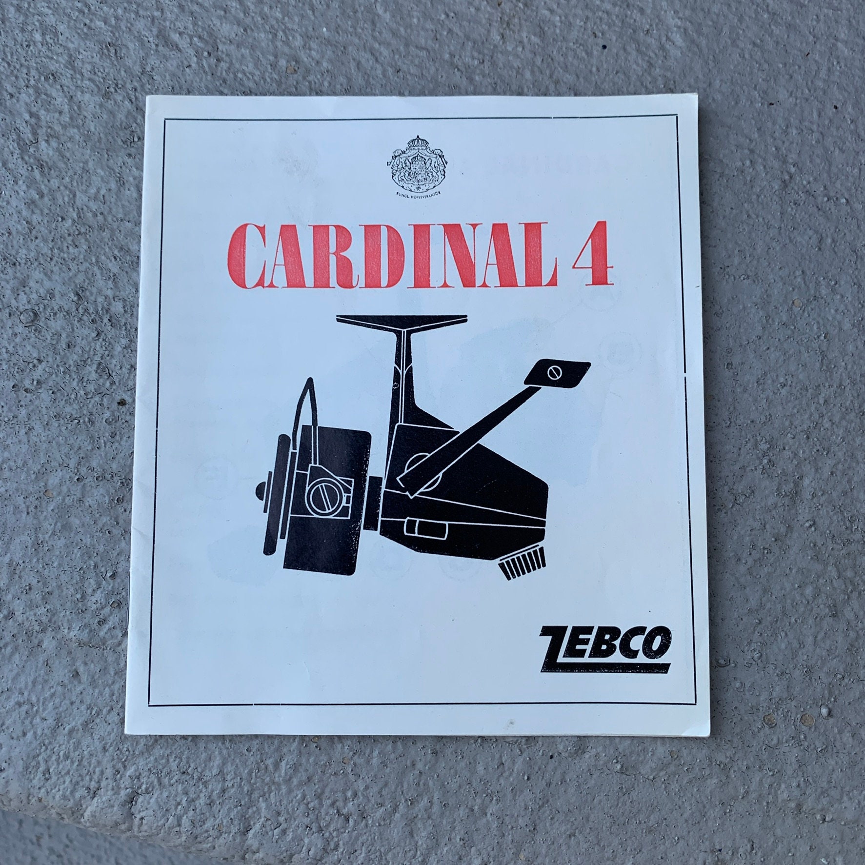 Zebco Cardinal 4 Instruction Booklet Abu Vintage Nice 