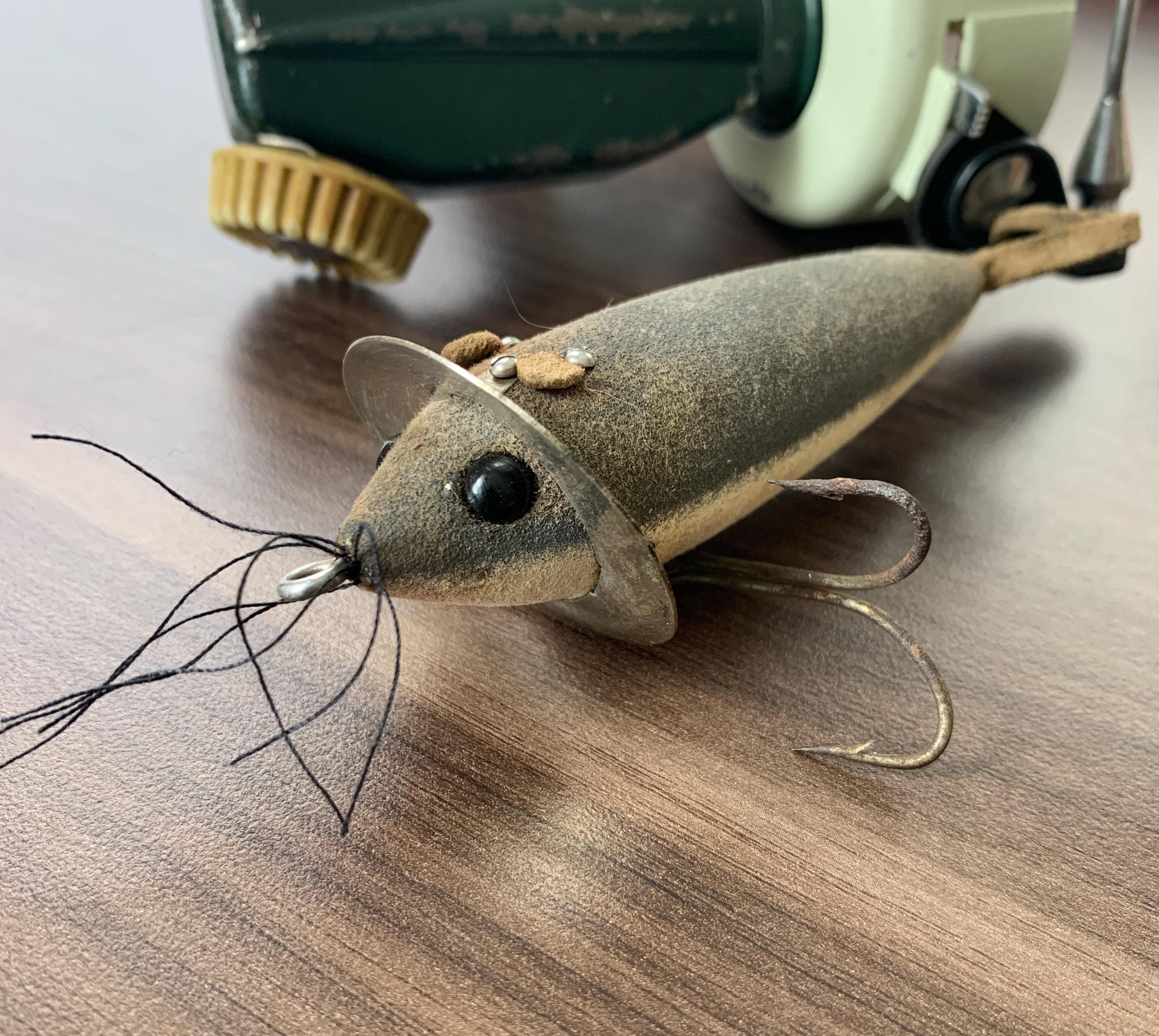 Heddon ＃210 Surface Gray Mouse Heddon 210 Gray Mouse # 210GM Surface Lure Nice Vintage! - Etsy
