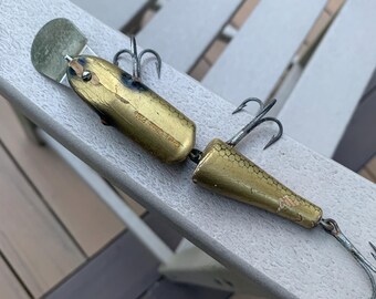 Creek Chub Gold Scale Lure & Box #2601 DD Deep Diving Jointed