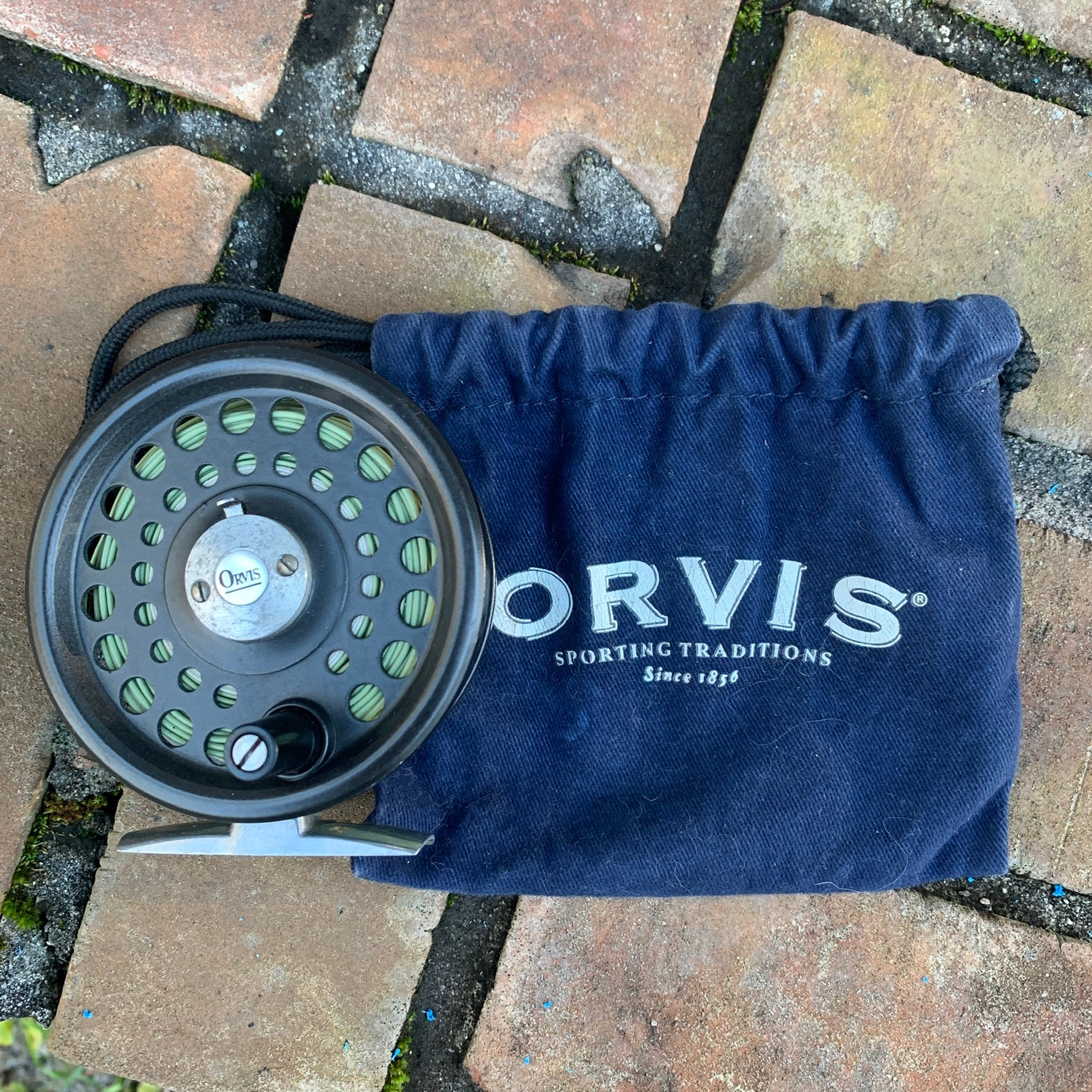 Orvis Madison III Fly Reel W/ Line Made in England W/orvis Bag