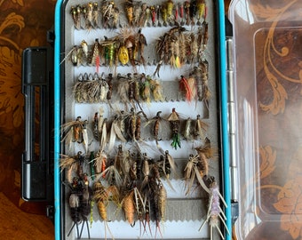 Assortiment 6 Mouches Poppers Orvis - Pour Achigan/bass, Avec Boîte Double Face