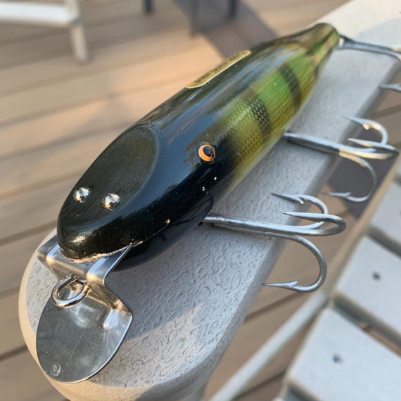 Vintage Creek Chub Jointed Pikie 6901 Perch Pattern 7” Fishing