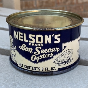 Werbung für Austerndosen – Nelson’s Bon Secour Alabama Rare Oysters Salesmen’s Sample