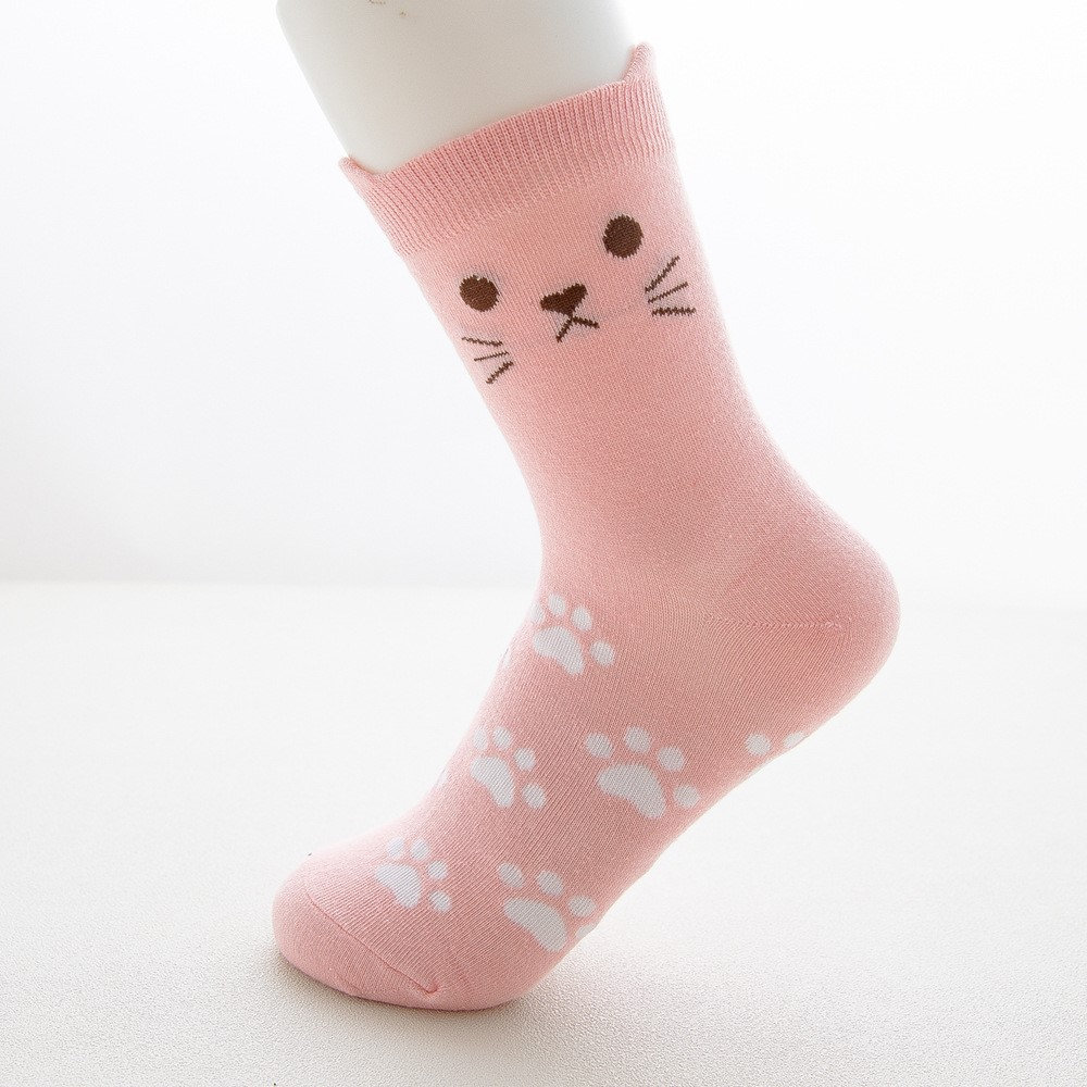 5 Pair Womens Cat Socks Cute Novelty Socks With Paw Prints - Etsy