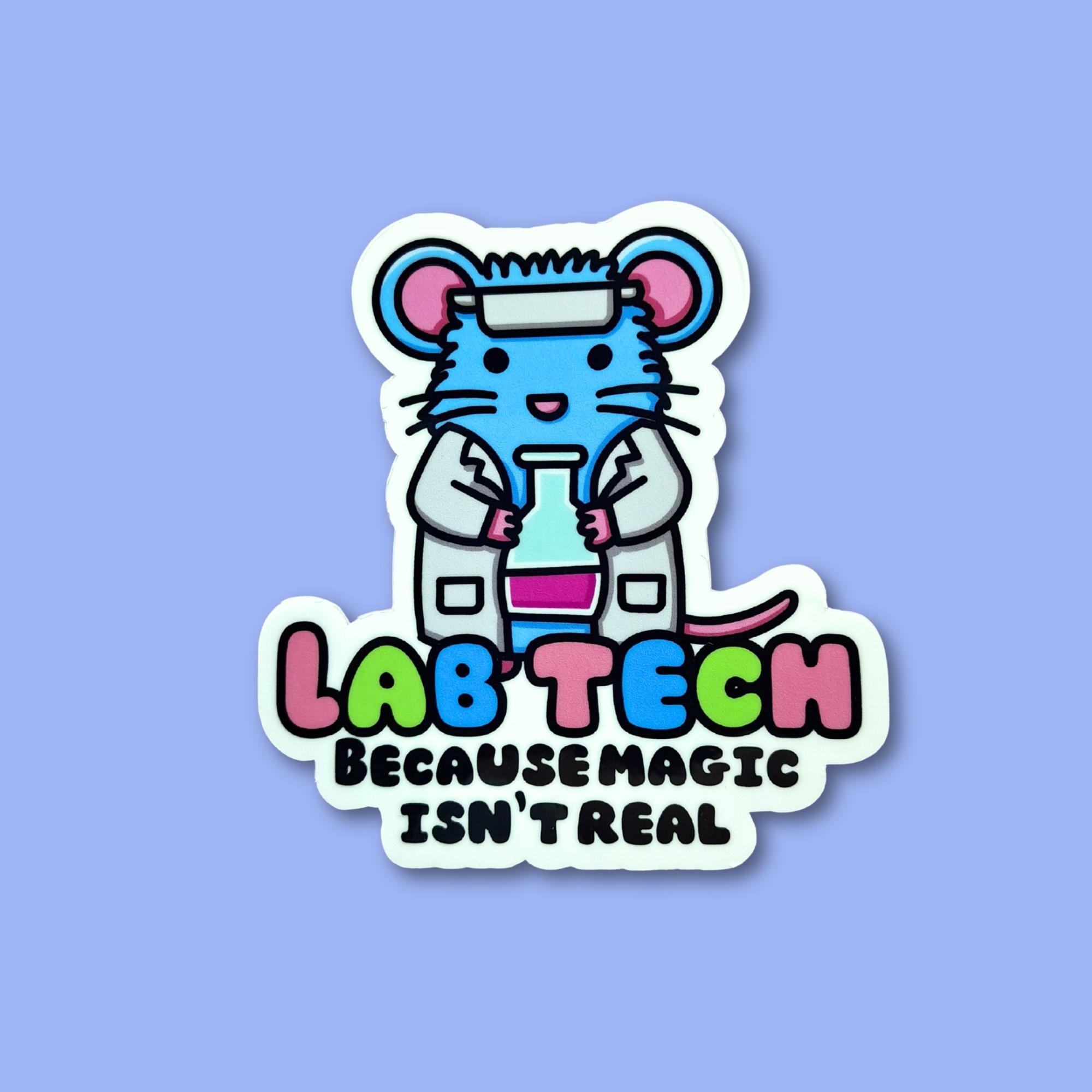 Mice Sticker Lab Lab Tech Mouse Sticker | Science Decal | Funny STEM Gift for Lab Worker ...